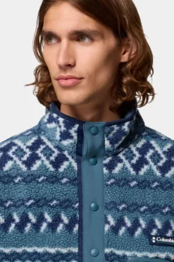 Columbia Mens Helvetia II Printed Half Snap Fleece