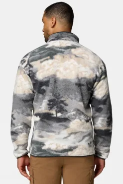 Columbia Mens Helvetia II Printed Half Snap Fleece