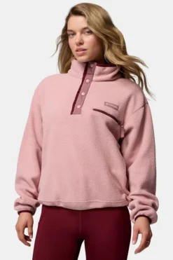 Columbia Womens Helvetia II Cropped Sherpa Half Snap Fleece