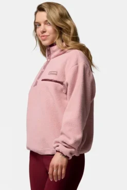 Columbia Womens Helvetia II Cropped Sherpa Half Snap Fleece
