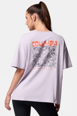 Columbia Womens Rolling Bend Graphic Oversized T-Shirt