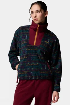 Columbia Womens Sequoia Grove Printed Half Zip Fleece