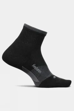 Feetures Unisex Trail Max Cushion Quarter Running Socks
