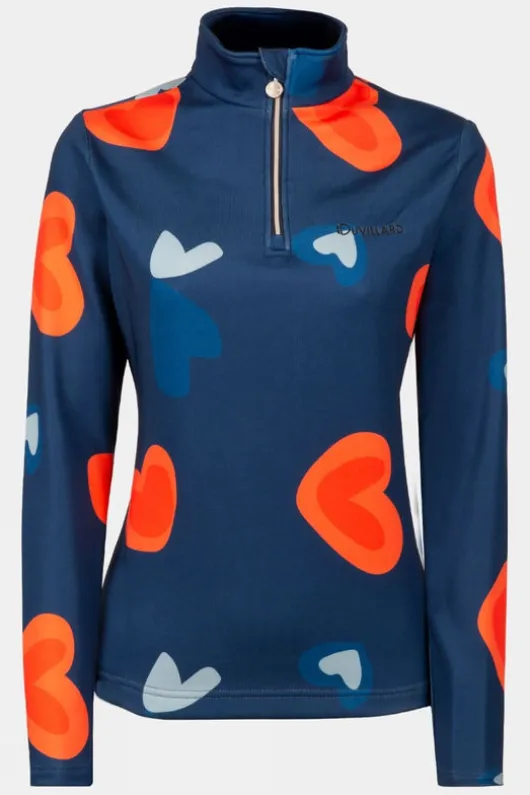 Henri Duvillard Womens Mora Half Zip Base Layer