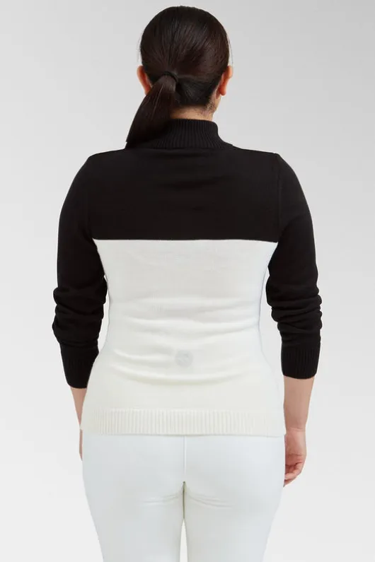 Henri Duvillard Womens Pepy Knit Half Zip Top