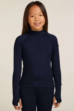 Icebreaker Kids 260 Tech Half Zip Base Layer Top