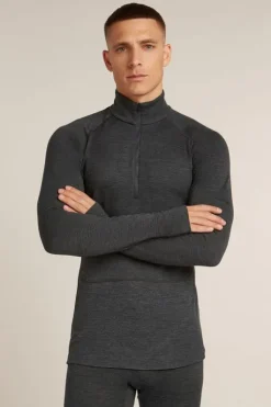 Icebreaker Mens Merino 260 Zoneknit Long Sleeve Half Zip Base Layer Top