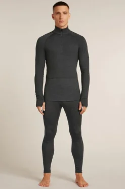 Icebreaker Mens Merino 260 Zoneknit Long Sleeve Half Zip Base Layer Top