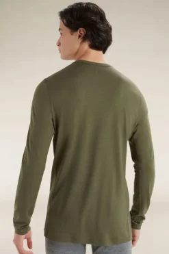 Icebreaker Mens 200 Oasis Long Sleeve Crewe Base Layer Top