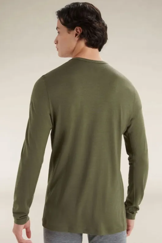 Icebreaker Mens 200 Oasis Long Sleeve Crewe Base Layer Top