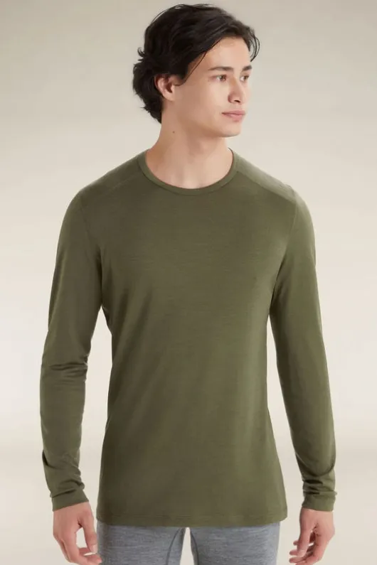 Icebreaker Mens 200 Oasis Long Sleeve Crewe Base Layer Top