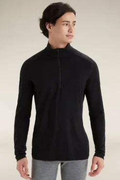 Icebreaker Mens 200 Oasis Long Sleeve Half Zip Thermal Top