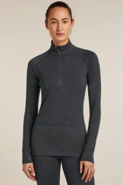 Icebreaker Womens Merino 260 Zoneknit Long Sleeve Half Zip Base Layer Top