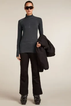 Icebreaker Womens Merino 260 Zoneknit Long Sleeve Half Zip Base Layer Top