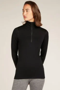 Icebreaker Womens 200 Oasis Long Sleeve Half Zip Thermal Top