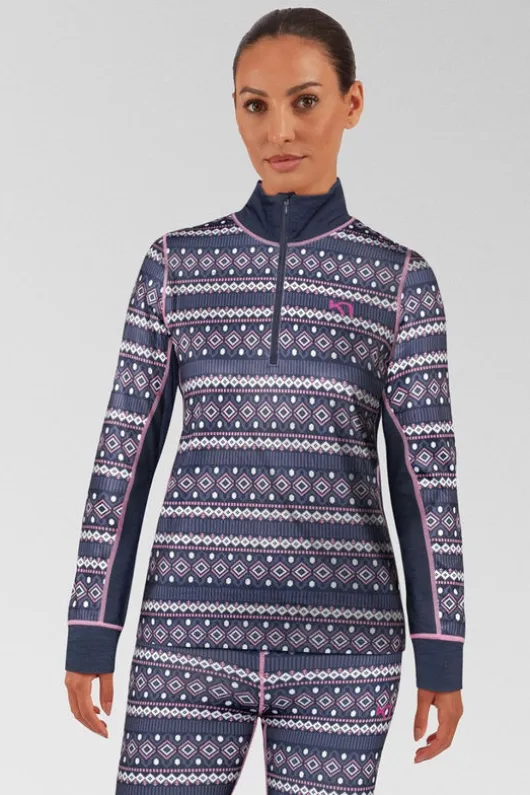Kari Traa Womens Lune Half Zip Baselayer