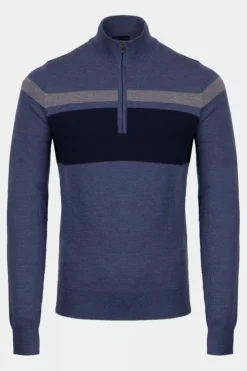 Kjus Mens Stripe Half Zip Jumper