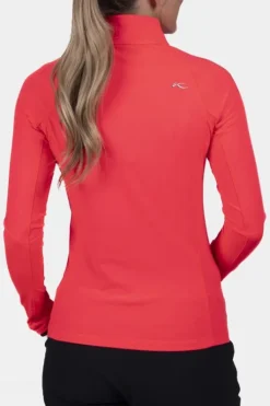 Kjus Womens Trace 2.0 Half Zip Midlayer Top