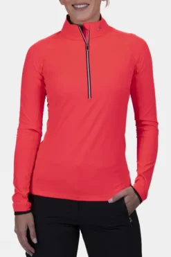 Kjus Womens Trace 2.0 Half Zip Midlayer Top