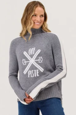 Krimson Klover Womens Off- Piste Turtleneck Sweatshirt