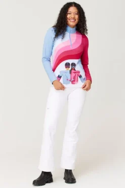 Krimson Klover Womens Ski Disco Base Layer Top