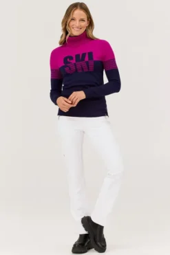 Krimson Klover Womens Slopeside Turtleneck Sweater