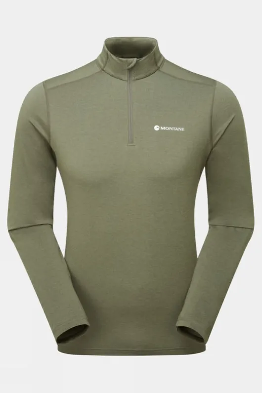 Montane Mens Dart XT Zip Neck Base Layer Top