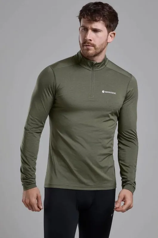 Montane Mens Dart XT Zip Neck Base Layer Top