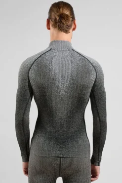 Odlo Mens The POW Blackcomb Half Zip Base Layer Top