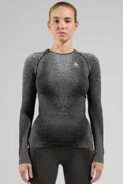 Odlo Womens Blackcomb Eco Crew Neck Long Sleeve Base Layer Top