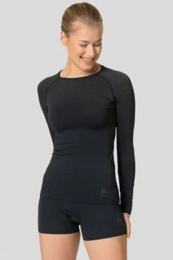 Odlo Womens Performance Light Eco Long Sleeve Base Layer Top