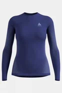 Odlo Womens Performance Warm Eco Long Sleeve Base Layer Top