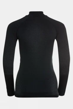 Odlo Womens Performance Warm Eco Half Zip Base Layer Top