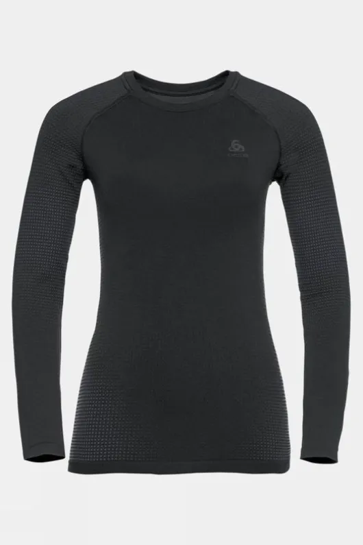 Odlo Womens Performance Warm Eco Long Sleeve Base Layer Top