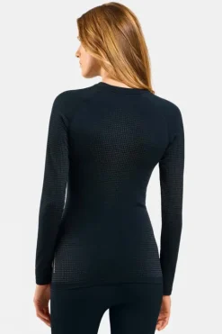 Odlo Womens Performance Warm Eco Long Sleeve Base Layer Top