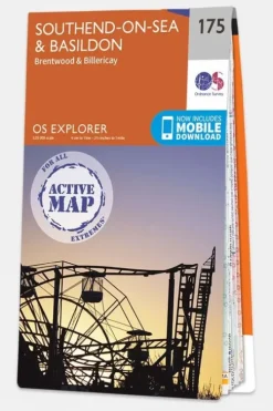 Ordnance Survey Active Explorer Map 175 Southend-on-Sea and Basildon
