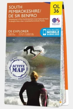 Ordnance Survey Active Explorer Map OL36 South Pembrokeshire