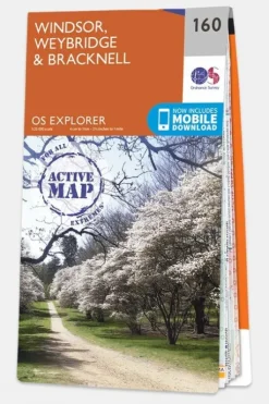 Ordnance Survey Active Explorer Map 160 Windsor, Weybridge and Bracknell