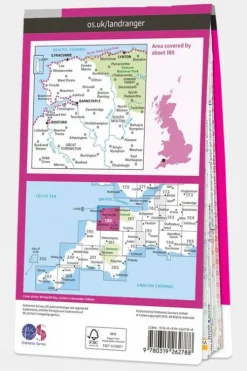 Ordnance Survey Active Landranger Map 180 Barnstaple and Ilfracombe