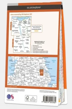 Ordnance Survey Explorer Map 281 Ancholme Valley