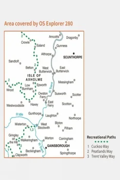 Ordnance Survey Explorer Map 280 Isle of Axholme