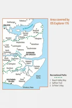 Ordnance Survey Explorer Map 176 Blackwater Estuary
