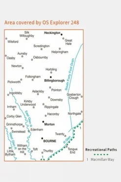 Ordnance Survey Explorer Map 248 Bourne and Heckington