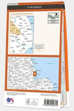 Ordnance Survey Explorer Map 274 Skegness, Alford and Spilsby