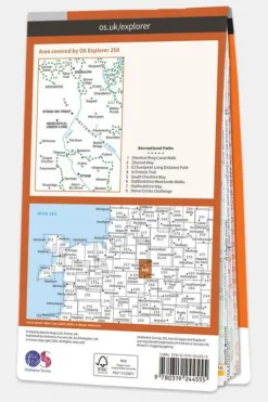 Ordnance Survey Explorer Map 258 Stoke-on-Trent and Newcastle-under-Lyme