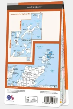 Ordnance Survey Explorer Map 465 Orkney - Sanday, Eday, North Ronaldsay and Stronsay
