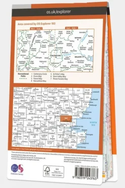 Ordnance Survey Explorer Map 183 Chelmsford and The Rodings