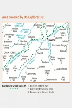 Ordnance Survey Explorer Map 331 Teviotdale South