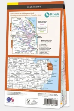 Ordnance Survey Explorer Map OL40 The Broads
