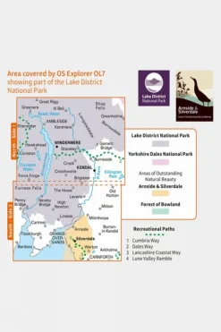 Ordnance Survey Explorer Map OL7 The Lake District - South-Eastern Area